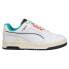 Фото #1 товара Puma Slipstream Lo Stb Perforated Logo Lace Up Mens White Sneakers Casual Shoes