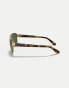 Фото #2 товара Ray-Ban rb3663 irregular sunglasses in gold with green lens in gold