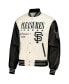 Фото #4 товара Men's White San Francisco Giants Full-Snap Varsity Jacket