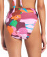 Фото #2 товара Women's Tropic Mood Printed High Waist High Leg Bikini Bottoms