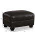 Фото #3 товара CLOSEOUT! Roselake Leather Ottoman, Created for Macy's