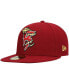 Фото #1 товара Men's Red Wisconsin Timber Rattlers Authentic Collection Team Home 59FIFTY Fitted Hat