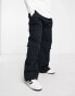 Фото #4 товара ASOS DESIGN Curve oversized cargo trouser with multi pocket in black