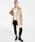Фото #4 товара Women's Hooded Double-Breasted Trench Coat
