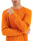 Фото #3 товара Men's Cable-Knit Cotton Sweater, Created for Macy's
