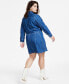 Plus Size Ellie Button-Down Denim Dress