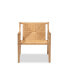 Фото #2 товара Delaney Mid-Century Modern Oak Finished Wood and Hemp Accent Chair