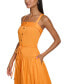 ფოტო #4 პროდუქტის Women's Button-Front Square-Neck Dress