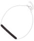 Black Spinel Pavé Bar Chain Link Bracelet (5/8 ct. t.w.) in Sterling Silver