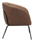 Фото #4 товара 30" Steel, Polyester Quinten Boho Chic Accent Chair
