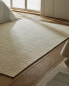 Фото #1 товара Rectangular wool rug with knots