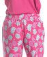 ფოტო #14 პროდუქტის Women's 3/4 Sleeve Top & Boot-Cut Pajama Pants Set
