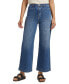 Women's Vintage-Inspired Patch Pocket Wide Leg High Rise Jeans