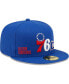 Фото #4 товара Men's Royal Philadelphia 76ers Fall 22 Identity 59FIFTY Fitted Hat