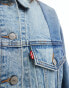 Levi's 90s crafted panelled denim trucker jacket in light blue Синий, S - фото #3