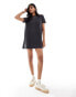 JDY mini pocket t-shirt dress in wash black Черный, L - EU 40 - фото #2