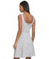 Фото #2 товара KARL LAGERFLED PARIS Women's Jacquard Belted A-Line Dress
