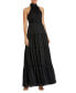 ფოტო #3 პროდუქტის Women's Tie Neck Tiered Halter Gown