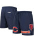 Фото #1 товара Men's Navy Chicago Bears Woven Shorts