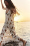Фото #3 товара Платье-комбинация из кружева кроше ZARA