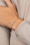 Charming silver bracelet with zircons BRC105W