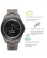 Connected Men's Hybrid Smartwatch Fitness Tracker: Gray Case with Gray Acrylic Strap 42mm