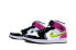 Фото #4 товара Кроссовки женские Nike Air Jordan 1 Mid Белый Черный Roзoвый Cyber