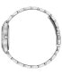 ფოტო #2 პროდუქტის Eco-Drive Women's Silhouette Crystal Stainless Steel Bracelet Watch 30mm