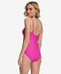 Фото #3 товара Twist-Front Tummy-Control One-Piece Swimsuit, Created for Macy's