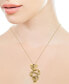 ფოტო #3 პროდუქტის EFFY® Diamond Dragon Pendant Necklace (5/8 ct. t.w.) in 14k Gold