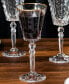 Фото #6 товара Marilyn Gold-Tone Red Wine Goblets, Set of 4