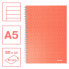 Фото #2 товара ESSELTE Wiro Cardboard Covers Color Breeze A5 Coral Striped Pattern Notebook