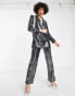 Фото #8 товара 4th & Reckless Tall sequin tailored blazer co-ord in metallic silver