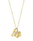 ფოტო #1 პროდუქტის EFFY® Diamond Dog Paw & Bone 16" Pendant Necklace (1/20 ct. t.w.) in 14k Gold