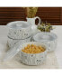 Porcelain Cutlery Storage Jars with Lids, Set of 4