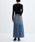 Фото #2 товара Юбка джинсовая MANGO Asymmetrical для женщин