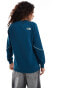 Фото #4 товара The North Face Hakuun contrast stitch logo sweatshirt in navy