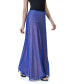 Women's Elastic Waist Dressy Maxi Skirt