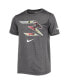 ფოტო #2 პროდუქტის Big Boys Heathered Black Combat Fill Performance T-shirt