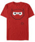 Фото #1 товара Disney Men's Big Hero 6 Baymax Mask Big Face Costume Short Sleeve T-Shirt Short Sleeve T-Shirt