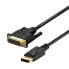 Фото #3 товара Адаптер для DisplayPort на DVI Aisens A125-0366 Чёрный 2 m