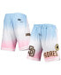 Фото #1 товара Men's Blue, Pink San Diego Padres Team Logo Pro Ombre Shorts