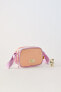 Rubberised pastel crossbody bag