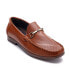 ფოტო #1 პროდუქტის Men's Perforated Buckle Loafers