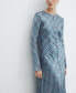 ფოტო #3 პროდუქტის Women's Seam Printed Dress