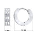 Original steel rings earrings KMM89672