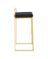 Фото #9 товара Барный стул золотой LumiSource Fuji, комплект из 2 шт.