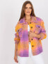 Фото #6 товара Женская теплая рубашка casual из твида с накладными карманами в клетку Factory Price