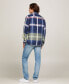 ფოტო #4 პროდუქტის Men's Multi-Check Long Sleeve Button-Down Shirt