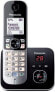 Telefon stacjonarny Panasonic Czarno-srebrny